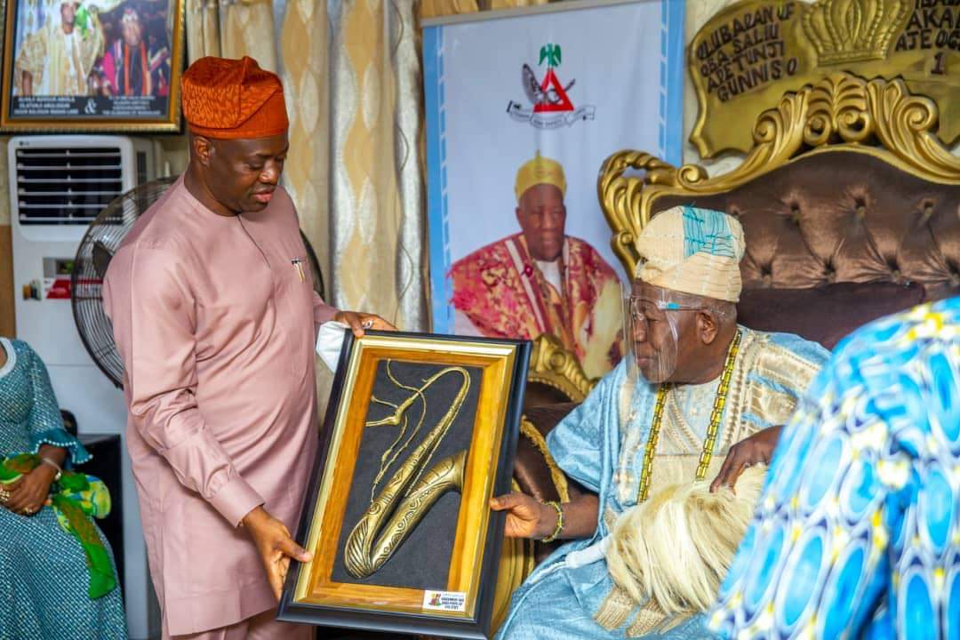 Makinde Visits Olubadan, Promises To Always Accord Respect To Traditional Rulers