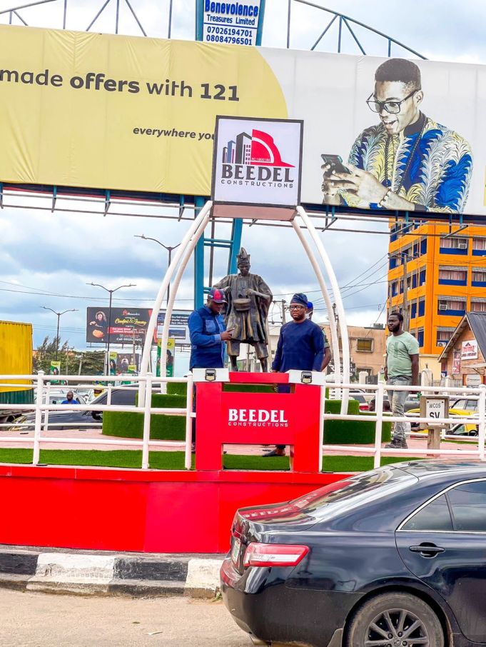 BEEDEL Construction Company Gives Adeoyo-Ringroad Roundabout Facelift(PHOTO)